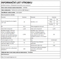 Myčka Gorenje GS671C60W informační list new